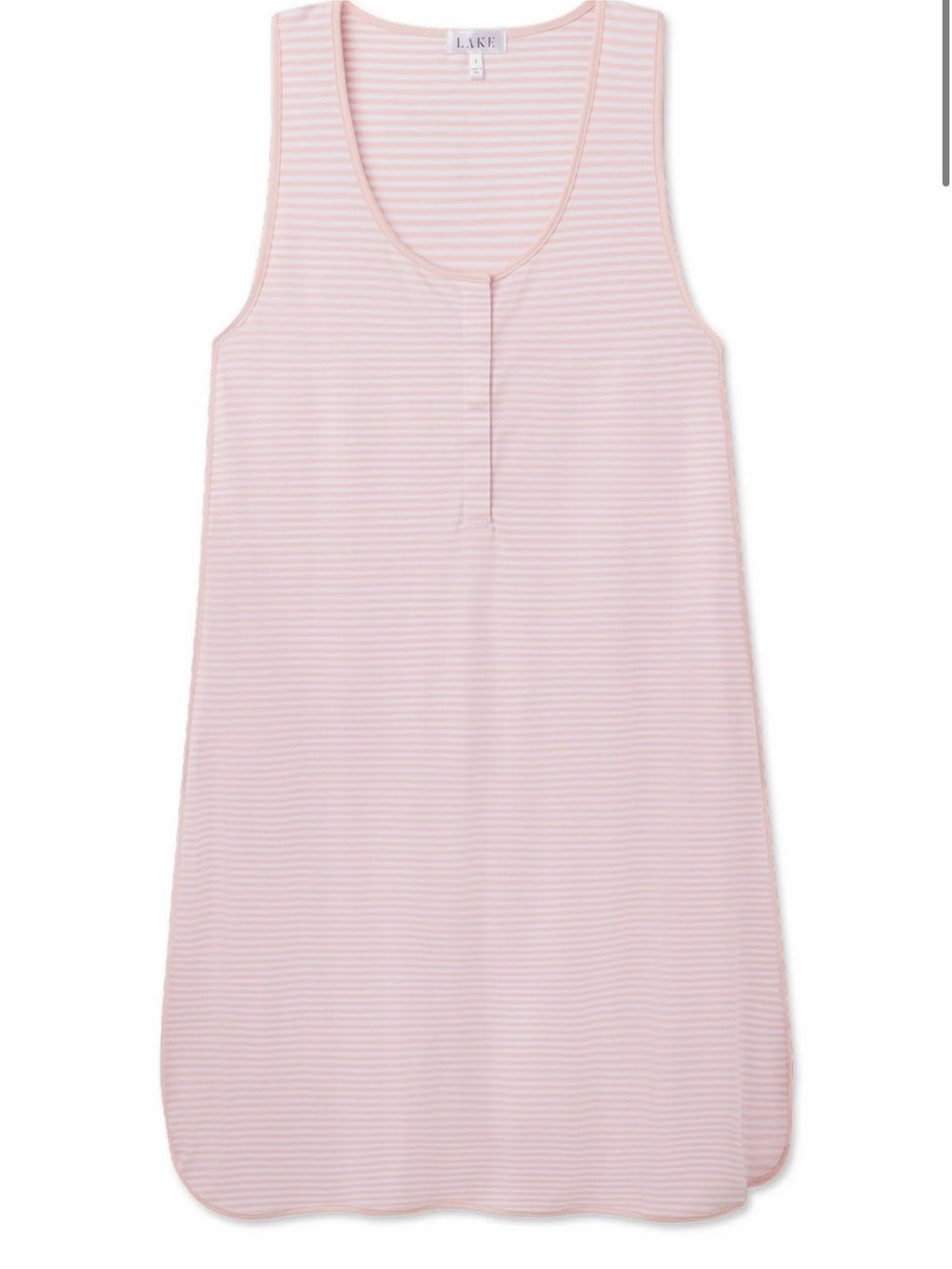 LAKE Pima Maternity Tank Gown in English Rose Stripe